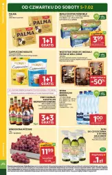 Gazetka promocyjna Stokrotka - Supermarket - Gazetka - ważna od 11.02 do 11.02.2026 - strona 2 - produkty: Piwo, Pistacje, Warzywa, Gra, Migdały, Kasztelan, Palma, Optima, Winogrona, Farm Milk, Woda mineralna, Owoce, Cappuccino, Woda, Wino, Harnaś, Masło, Mięso, Fa