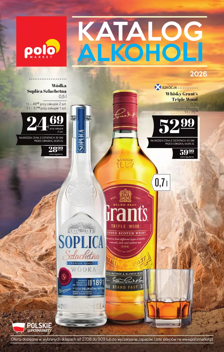 Gazetka promocyjna PoloMarket - Katalog alkoholi 16/2026 - ważna 27.08 do 09.09.2026 - strona 1 - produkty: Gra, Koc, Soplica, Whisky, Wódka