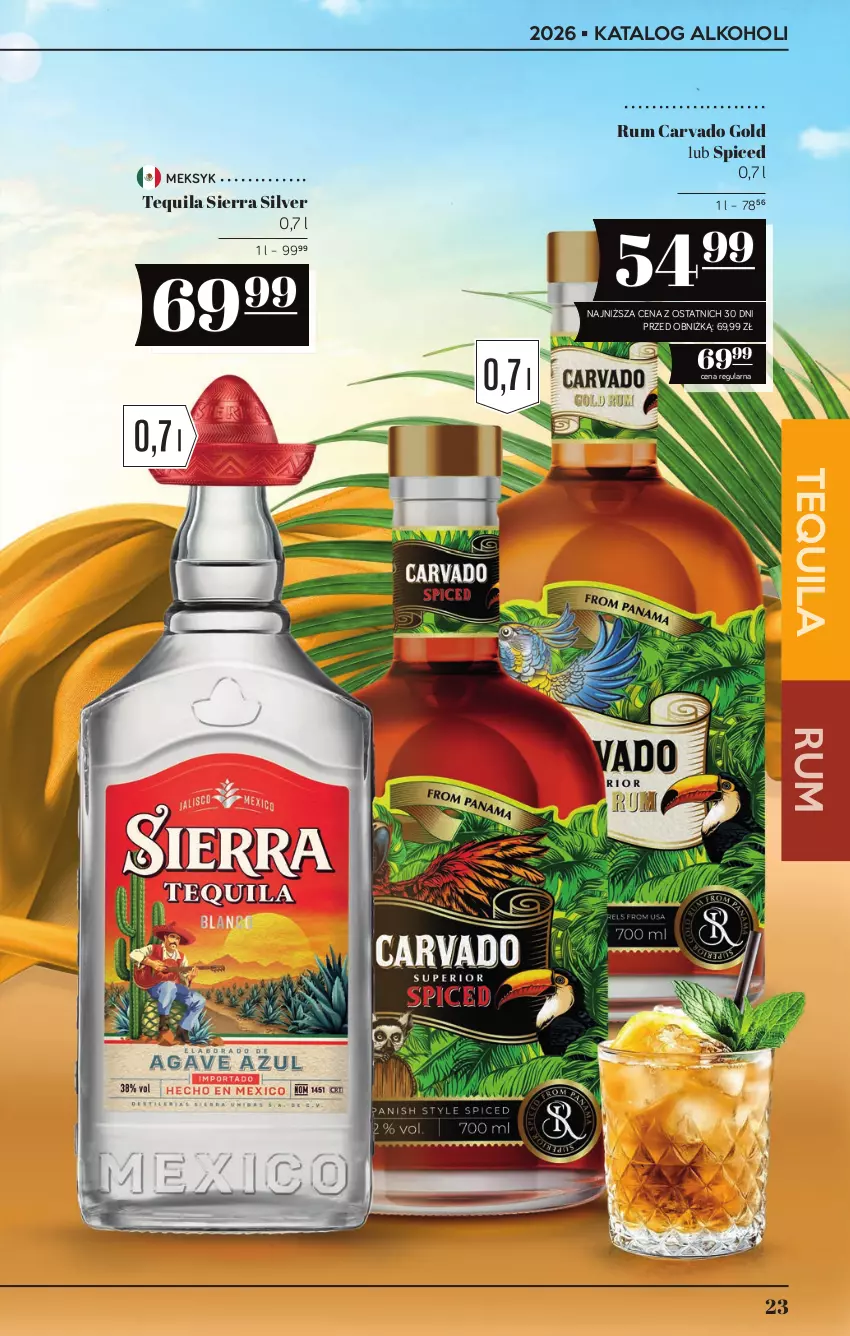 Gazetka promocyjna PoloMarket - Katalog alkoholi 16/2026 - ważna 27.08 do 09.09.2026 - strona 23 - produkty: Rum, Tequila