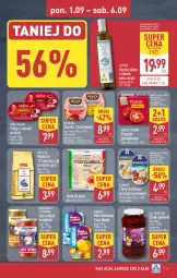 Gazetka promocyjna Aldi - Pełna oferta - Gazetka - ważna od 06.09 do 06.09.2025 - strona 13 - produkty: Sałatka, All Seasons, Makaron, Sos, Mus, Gin, Gra, Rio Mare, Spód do pizzy, Sałat, Tuńczyk, Oliwa z oliwek, Oliwa
