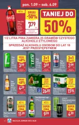 Gazetka promocyjna Aldi - Pełna oferta - Gazetka - ważna od 06.09 do 06.09.2025 - strona 18 - produkty: Piwa, Piwo, Gra, Coca-Cola, Harnaś, Napój, Lech Premium, Fa