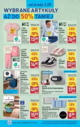 Gazetka promocyjna Aldi - Pełna oferta - Gazetka - ważna od 06.09 do 06.09.2025 - strona 22 - produkty: Por, Durszlak, Tenisówki, Buty, Dzwonek, Kosz, Piórnik, T-shirt, Plecak, Sport, Dzieci, Bluza, Drzwi, Miska, Piżama