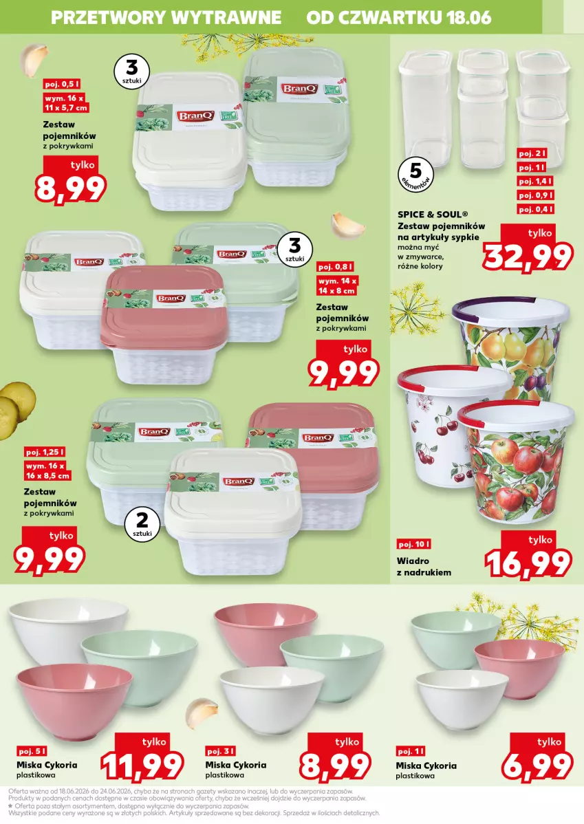 Gazetka promocyjna Kaufland - Kaufland - ważna 18.06 do 24.06.2026 - strona 19 - produkty: Miska, Pojemnik, Por, Wiadro