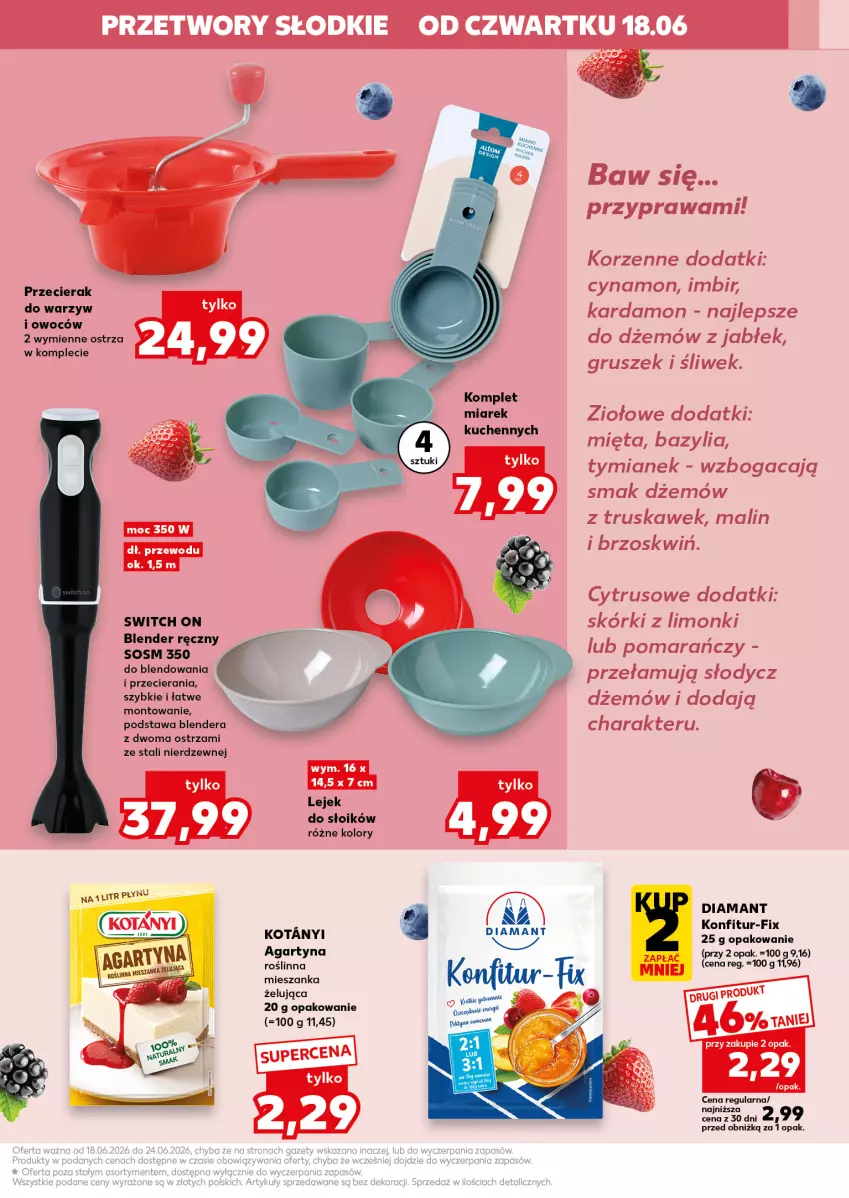 Gazetka promocyjna Kaufland - Kaufland - ważna 18.06 do 24.06.2026 - strona 7 - produkty: Bazyl, Bazylia, Blender, Blender ręczny, Diamant, Dżem, Imbir, Mięta, Sos