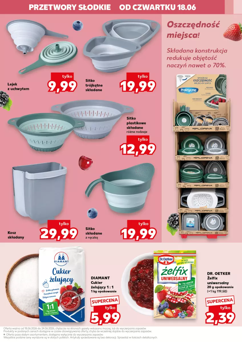 Gazetka promocyjna Kaufland - Kaufland - ważna 18.06 do 24.06.2026 - strona 9 - produkty: Cukier, Diamant, Dr. Oetker, Kosz, Sitko