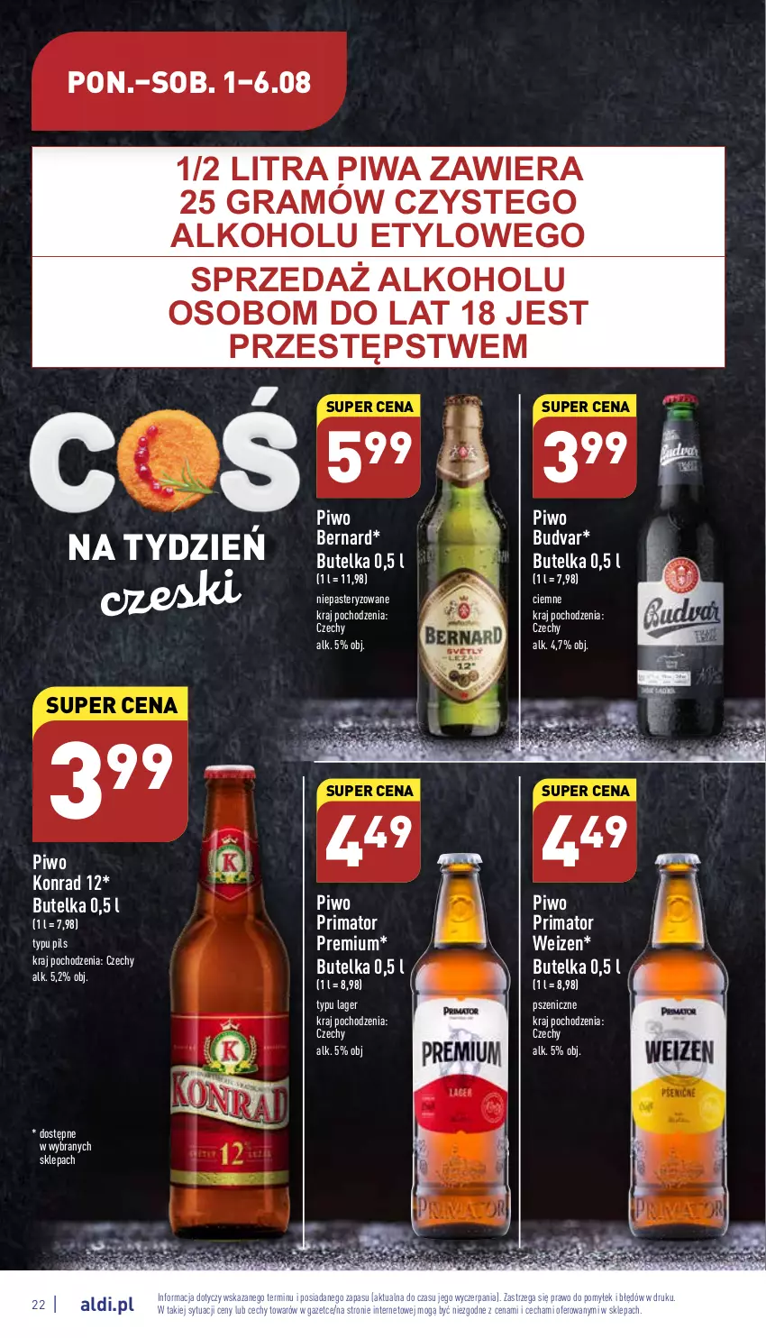 Gazetka promocyjna Aldi - Katalog spożywczy - ważna 01.08 do 06.08.2022 - strona 22 - produkty: Gra, Piwa, Piwo, Prima