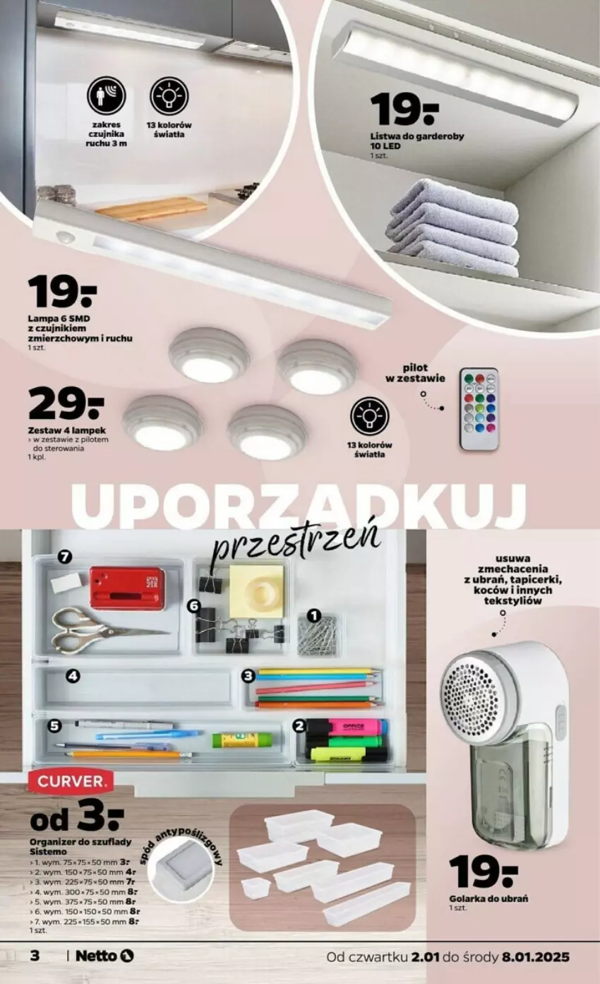 Gazetka promocyjna Netto - ważna 02.01 do 08.01.2025 - strona 5 - produkty: Fa, Koc, Lampa