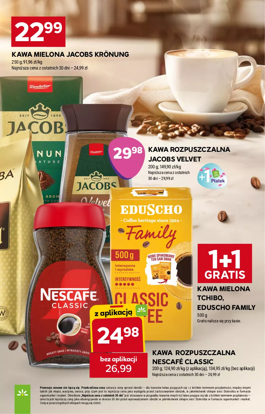 Gazetka promocyjna Stokrotka - Supermarket - ważna 25.09 do 01.10.2025 - strona 19 - produkty: Fa, Gra, Jacobs, Jacobs Krönung, Jacobs Velvet, Kawa, Kawa mielona, Kawa rozpuszczalna, Mięso, Nescafé, Owoce, Tchibo, Velvet, Warzywa