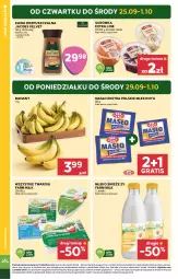Gazetka promocyjna Stokrotka - Supermarket - Gazetka - ważna od 01.10 do 01.10.2025 - strona 4 - produkty: Banany, Warzywa, Kawa rozpuszczalna, Gra, Surówka, Kawa, Mlekovita, Velvet, Farm Milk, Jacobs Velvet, Owoce, Jacobs, Masło, Mięso, Mleko, Fa