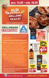 Gazetka promocyjna Aldi - Zaczynamy sezon grillowy - Gazetka - ważna od 18.05 do 18.05.2024 - strona 1 - produkty: Piec, Kurczak, Cebula, Warzywa, Sos, Sok, Por, Grzyby, Jogurt, Karkówka wieprzowa, Cytryny, Stek, Mięsne specjały, Ziemniaki, Burger, Boczek, Grill, Mięso, HP, Fa