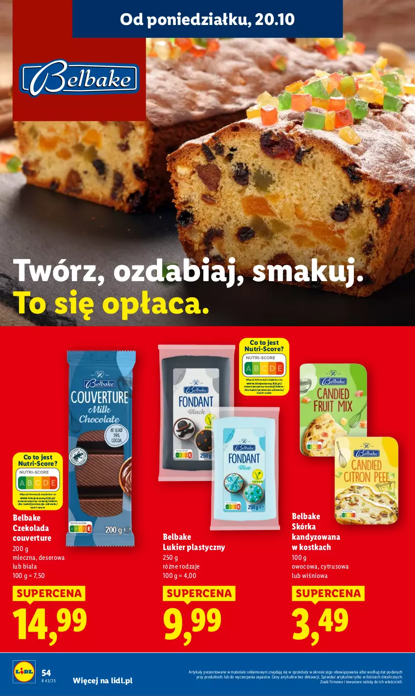 Gazetka promocyjna Lidl - GAZETKA - ważna 20.10 do 22.10.2025 - strona 54 - produkty: Czekolada, Deser, Ser, Wazon