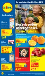 Gazetka promocyjna Lidl - GAZETKA - Gazetka - ważna od 22.10 do 22.10.2025 - strona 1 - produkty: Kurczak, Ser, Gra, Parówki, Kosz, Pomarańcze, PIKOK, Pilos, Deser, Masło, Jabłka, Mleko