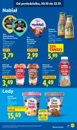 Gazetka promocyjna Lidl - GAZETKA - Gazetka - ważna od 22.10 do 22.10.2025 - strona 27 - produkty: Deser mleczny, Sok, Ser, Ryż, Tera, Wazon, Lody, Pilos, Czekolada, Napój mleczny, Deser, Napój, Brownie, Monte