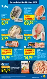 Gazetka promocyjna Lidl - GAZETKA - Gazetka - ważna od 22.10 do 22.10.2025 - strona 29 - produkty: Sałatka, Por, Rio Mare, Grenadier, Tusz, Sałat, Krewetki, Tuńczyk, Lazur, Sandacz