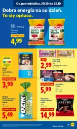 Gazetka promocyjna Lidl - GAZETKA - Gazetka - ważna od 22.10 do 22.10.2025 - strona 49 - produkty: Ciastka, Sok, Cukier, Chipsy, Wazon, Wafle, Sonko, Baton, Cukierki