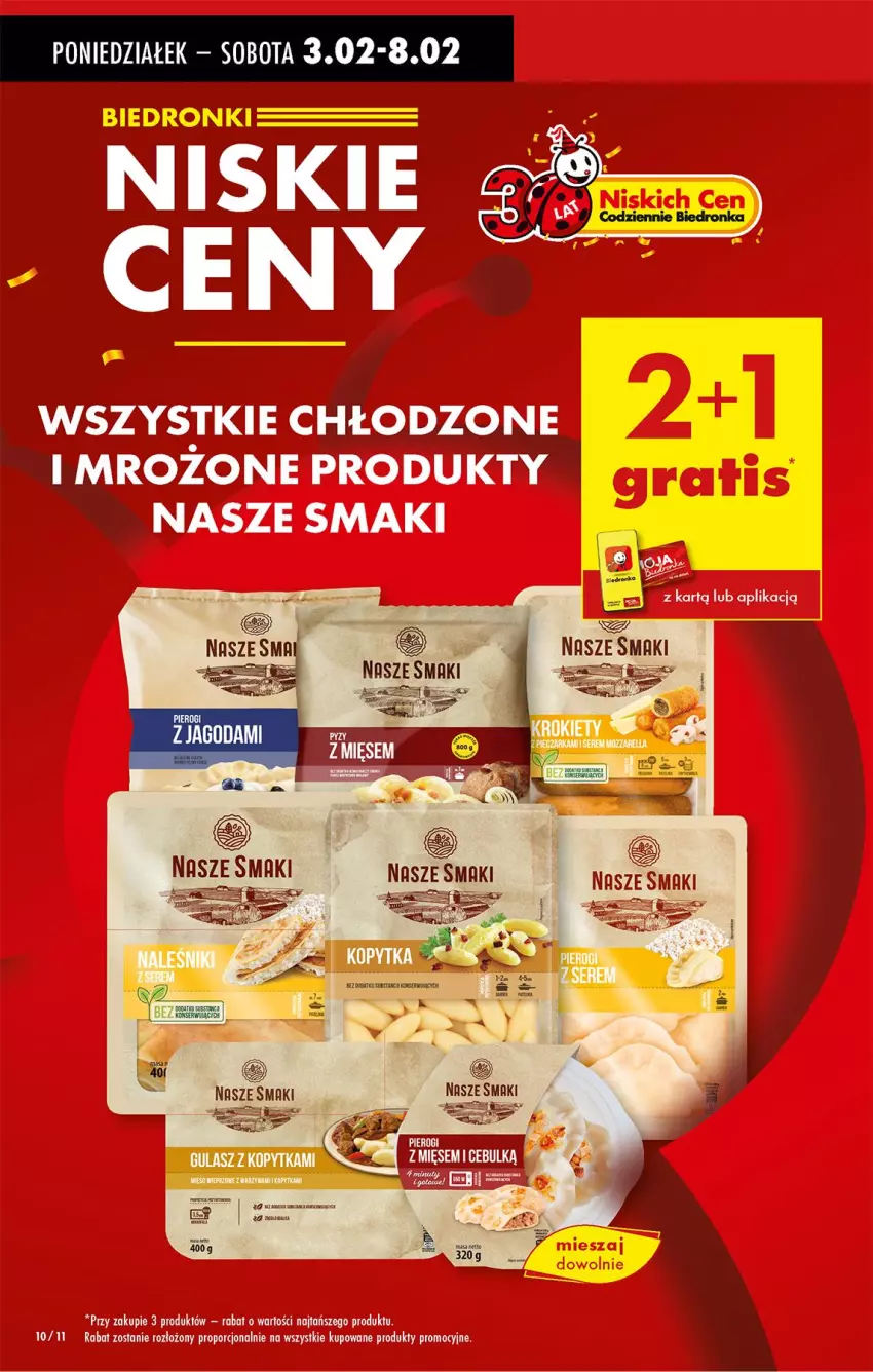 Gazetka promocyjna Biedronka - Od Poniedziałku - ważna 03.02 do 08.02.2025 - strona 10 - produkty: Kopytka, Mięso, Mięso wieprzowe, Pierogi, Por, Warzywa