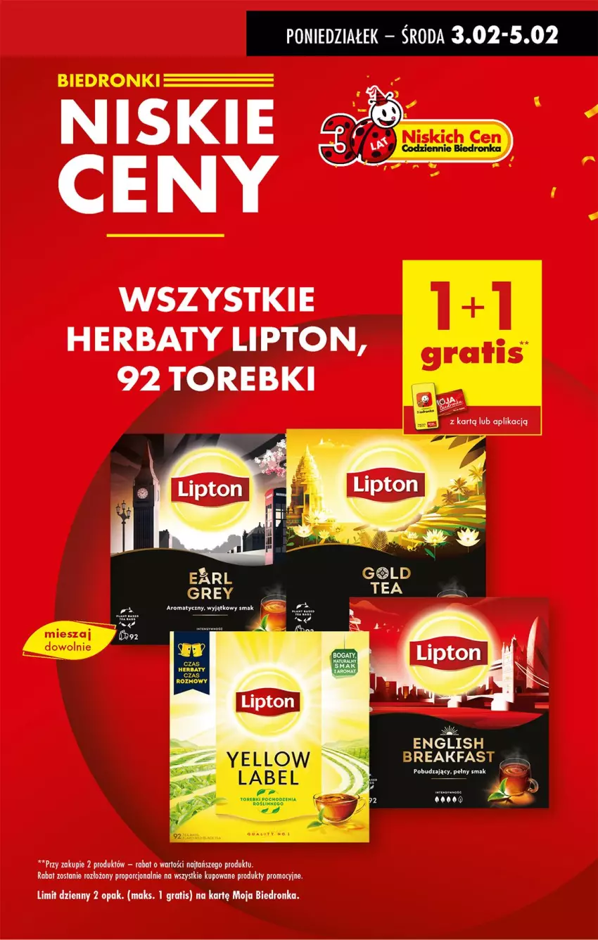 Gazetka promocyjna Biedronka - Od Poniedziałku - ważna 03.02 do 08.02.2025 - strona 13 - produkty: Lipton, Por