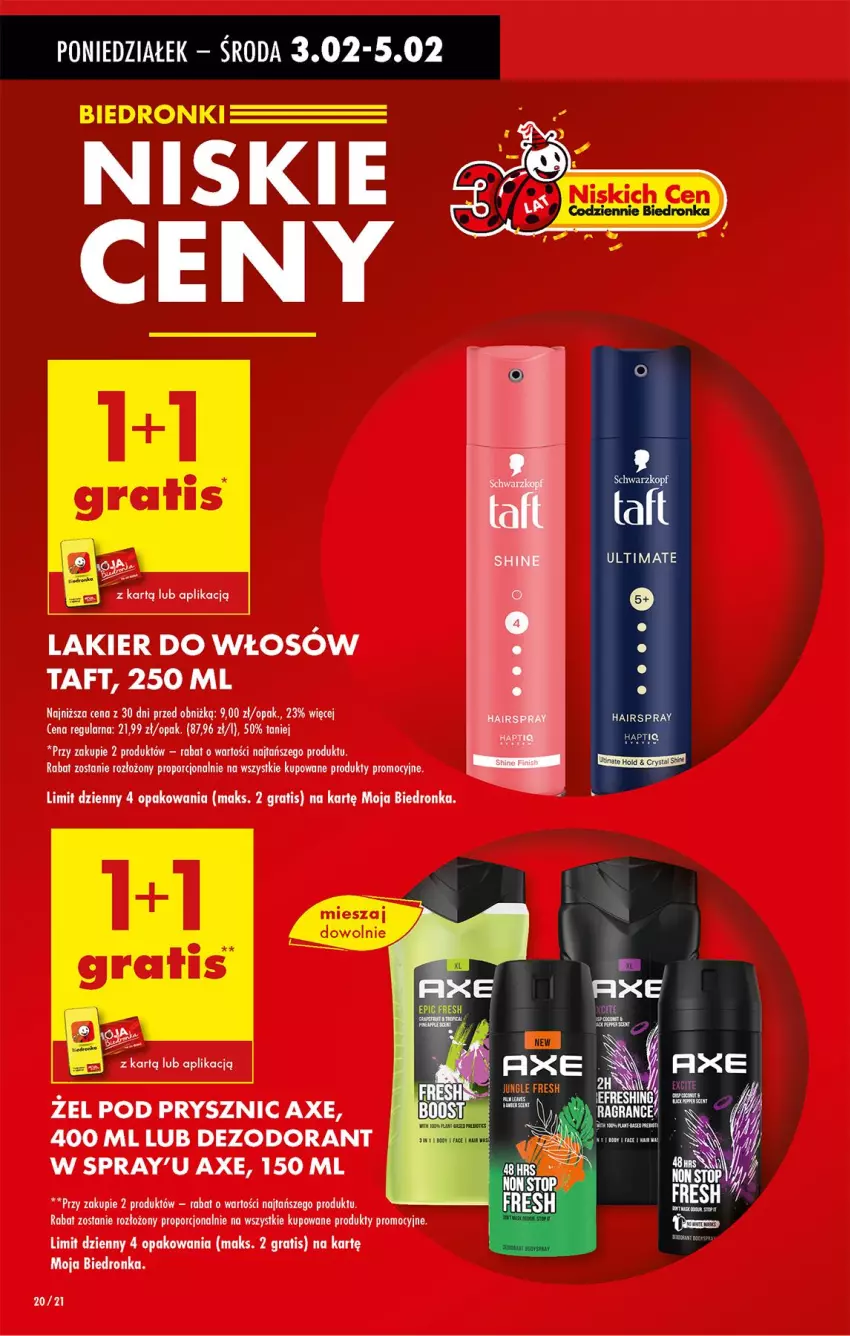 Gazetka promocyjna Biedronka - Od Poniedziałku - ważna 03.02 do 08.02.2025 - strona 20 - produkty: Dezodorant, Gra, Lakier, Lakier do włosów, Por, Taft