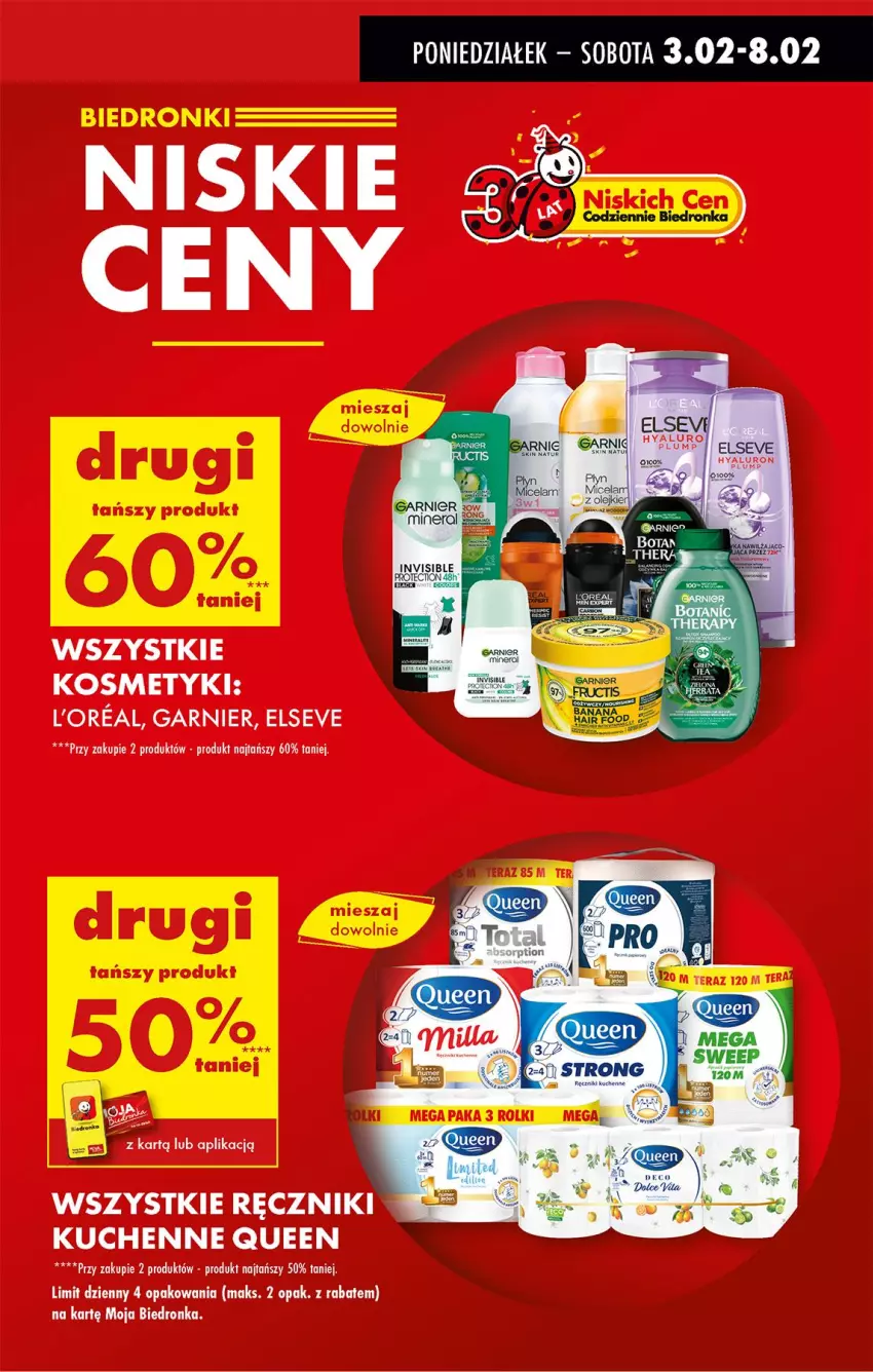 Gazetka promocyjna Biedronka - Od Poniedziałku - ważna 03.02 do 08.02.2025 - strona 21 - produkty: Elseve, Garnier, Ręcznik