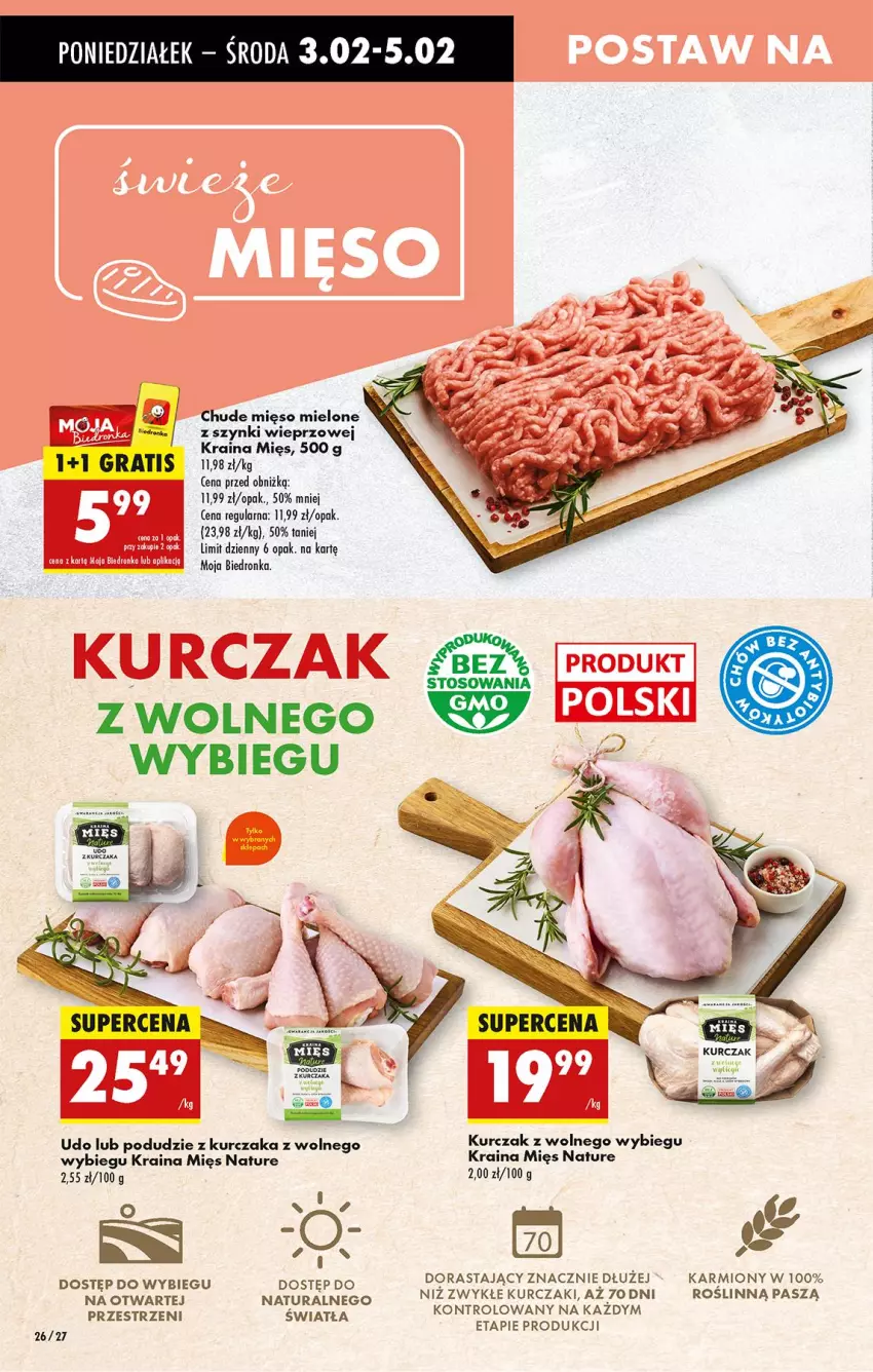 Gazetka promocyjna Biedronka - Od Poniedziałku - ważna 03.02 do 08.02.2025 - strona 30 - produkty: Gra, Karmi, Kurczak, LG, Mięso, Mięso mielone, Podudzie z kurczaka