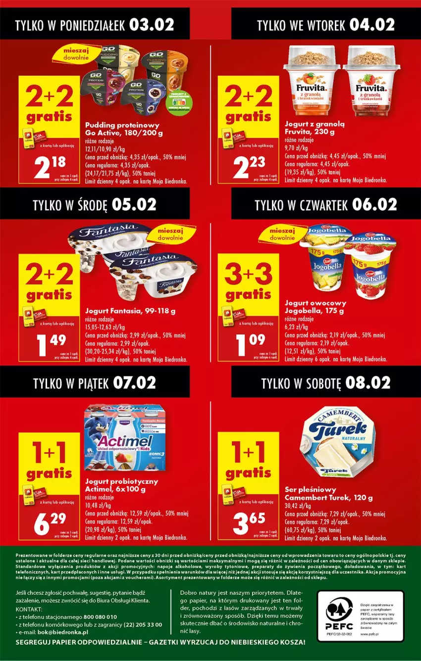 Gazetka promocyjna Biedronka - Od Poniedziałku - ważna 03.02 do 08.02.2025 - strona 79 - produkty: Acer, Actimel, Bell, Bella, Camembert, Fa, Fanta, Gra, Jogobella, Jogurt, Jogurt owocowy, Kosz, LG, Napoje, Papier, Por, Pudding, Ser, Ser pleśniowy, Telefon