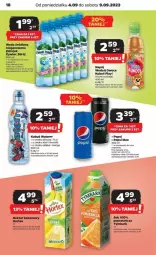 Gazetka promocyjna Netto - Gazetka - ważna od 10.09 do 10.09.2023 - strona 10 - produkty: Sok, Pepsi max, Nektar bananowy, Kiwi, LANA, Pepsi, Tymbark, Kubuś Waterrr, Owoce, Kubuś, Arbuz, Woda, Mango, Liczi, Nektar, Hortex