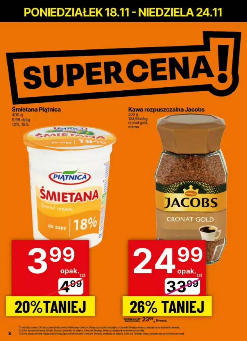 Gazetka promocyjna Delikatesy Centrum - ważna 18.11 do 24.11.2024 - strona 39 - produkty: Jacobs, Kawa, Kawa rozpuszczalna, Piątnica