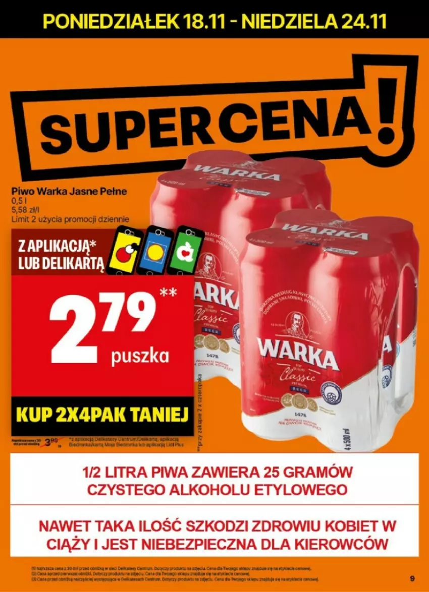 Gazetka promocyjna Delikatesy Centrum - ważna 18.11 do 24.11.2024 - strona 40 - produkty: Gra, Piec, Piwa