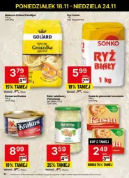 Gazetka promocyjna Delikatesy Centrum - Gazetka - ważna od 24.11 do 24.11.2024 - strona 17 - produkty: Piec, Makaron, Krakus, Ser, Ryż, Rum, Goliard, Sałat, Sonko, Kasia, Fa