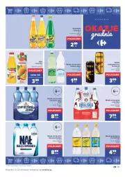 Gazetka promocyjna Carrefour - Gazetka Carrefour Okazje grudnia - Gazetka - ważna od 31.12 do 31.12.2021 - strona 15 - produkty: Nałęczowianka, Sok, Napój energetyczny, Fortuna, Oranżada, Schweppes, Napój gazowany, Woda mineralna, Staropolanka, Woda, Napój