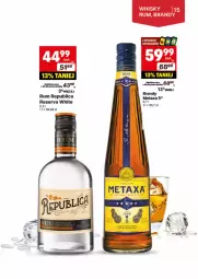 Gazetka promocyjna Delikatesy Centrum - DeliBarek DC31-DC32 - Gazetka - ważna od 11.08 do 11.08.2024 - strona 15 - produkty: Ser, Rum, Metaxa, Whisky, Brandy