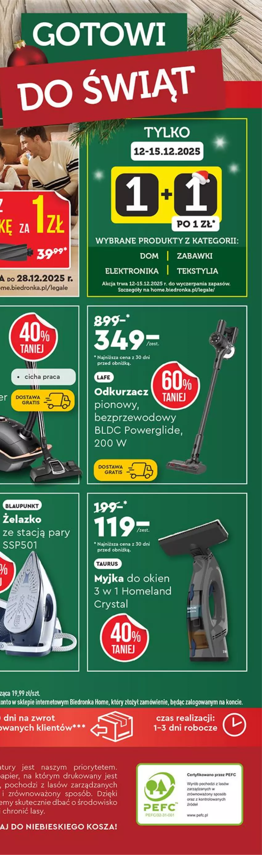 Gazetka promocyjna Biedronka - Home - ważna 13.12 do 20.12.2025 - strona 11 - produkty: Elektronika, Kosz, Myjka do okien, Wino