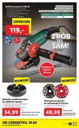 Gazetka promocyjna Lidl - GAZETKA - Gazetka - ważna od 12.02 do 12.02.2022 - strona 31 - produkty: Szlifierka kątowa, Szczotka, Szlifierka, Pokrywa