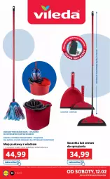 Gazetka promocyjna Lidl - GAZETKA - Gazetka - ważna od 12.02 do 12.02.2022 - strona 38 - produkty: Teleskop, Mop, Szczotka, Wiadro, Szufelka, LG