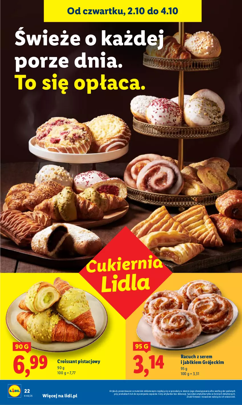 Gazetka promocyjna Lidl - GAZETKA - ważna 02.10 do 04.10.2025 - strona 26 - produkty: Croissant, Cukier, Por, Ser