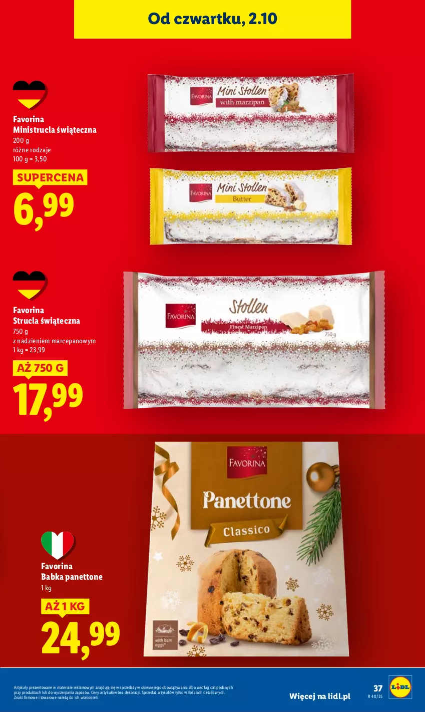 Gazetka promocyjna Lidl - GAZETKA - ważna 02.10 do 04.10.2025 - strona 41 - produkty: Babka, Fa, Strucla