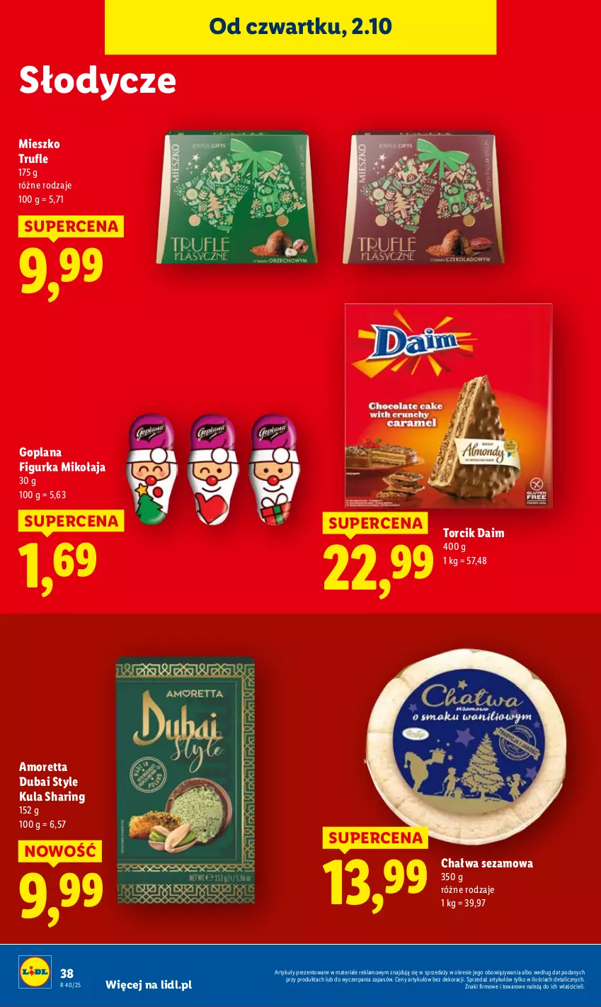 Gazetka promocyjna Lidl - GAZETKA - ważna 02.10 do 04.10.2025 - strona 42 - produkty: Chałwa, Goplana, LANA, Sezam