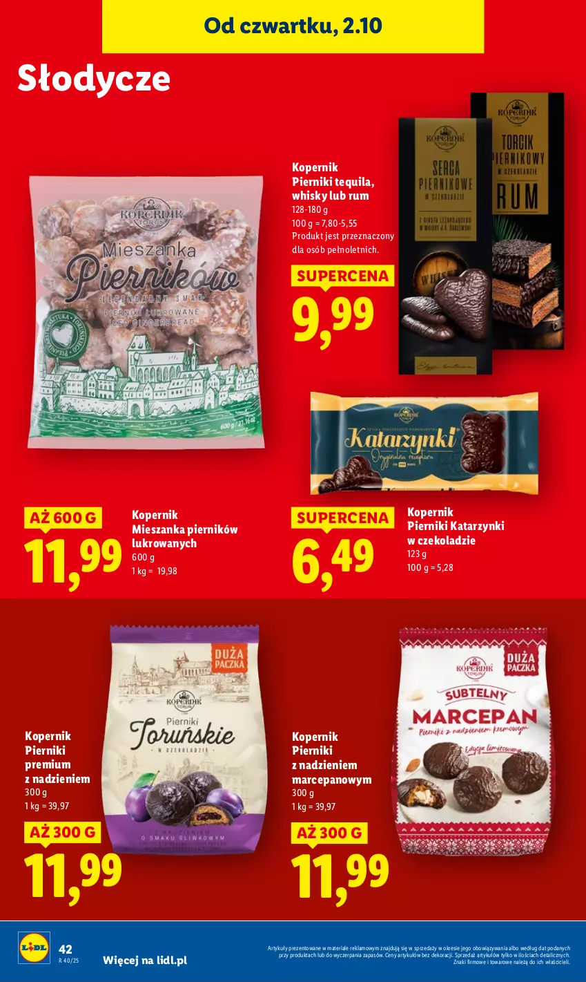 Gazetka promocyjna Lidl - GAZETKA - ważna 02.10 do 04.10.2025 - strona 46 - produkty: Piernik, Rum, Tequila, Whisky