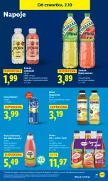 Gazetka promocyjna Lidl - GAZETKA - Gazetka - ważna od 04.10 do 04.10.2025 - strona 51 - produkty: Sok, Lemoniada, Napoje, Pomelo, Tymbark, Limonka, Oshee, Fanta, Owoce, Wino, Napój, Mięta, Nektar, Grejpfrut, Hortex, Fa