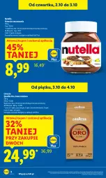 Gazetka promocyjna Lidl - GAZETKA - Gazetka - ważna od 04.10 do 04.10.2025 - strona 6 - produkty: Nutella, Kawa mielona, Kawa, Lavazza