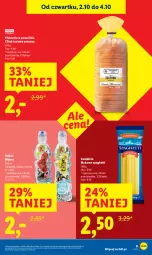 Gazetka promocyjna Lidl - GAZETKA - Gazetka - ważna od 04.10 do 04.10.2025 - strona 9 - produkty: Makaron, Ser, Spaghetti, Chleb tostowy, Kubuś, Chleb