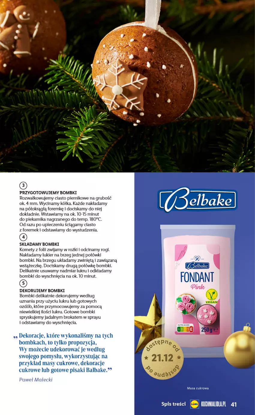 Gazetka promocyjna Lidl - Katalog Święta Deluxe - ważna 13.11 do 26.12.2023 - strona 41 - produkty: Bombki, Piec, Piekarnik, Piernik