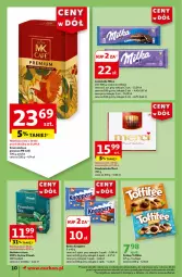 Gazetka promocyjna Auchan - Gazetka CENY W DÓŁ Supermarket Auchan - Gazetka - ważna od 26.06 do 26.06.2024 - strona 12 - produkty: Praliny, Kawa mielona, Kawa, Dilmah, Herbata czarna, Czekolada, Toffifee, Baton, Knoppers, Herbata, Merci, Milka