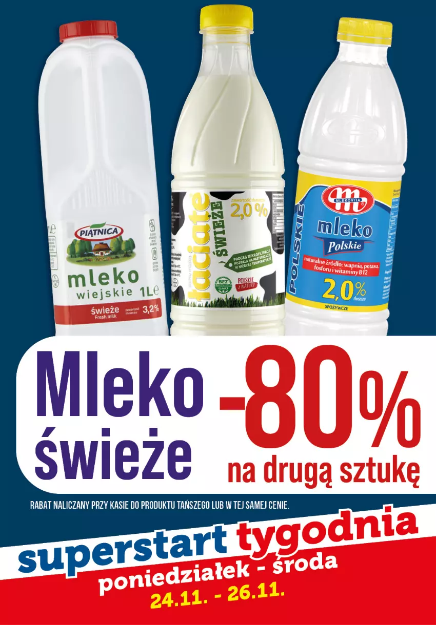 Gazetka promocyjna Topaz - Gazetka - ważna 24.11 do 26.11.2025 - strona 4 - produkty: Mleko