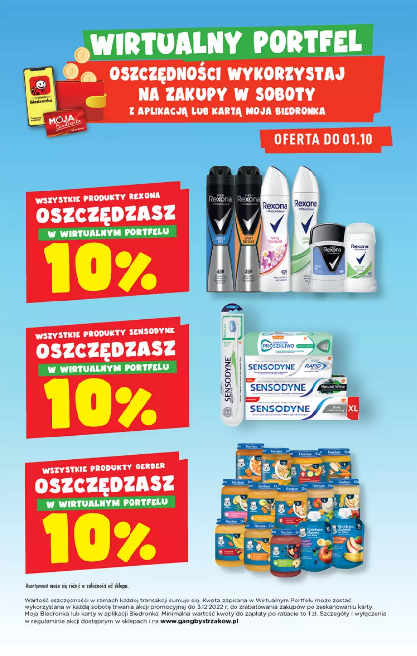 Gazetka promocyjna Biedronka - ważna 29.09 do 05.10.2022 - strona 45 - produkty: Gerber, Isana, Por, Rama, Sensodyne, Tran