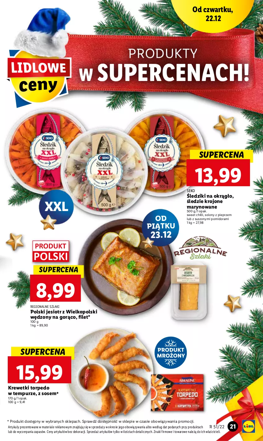 Gazetka promocyjna Lidl - GAZETKA - ważna 22.12 do 24.12.2022 - strona 25 - produkty: Krewetki, Pieprz, Pur, SEKO, Sos