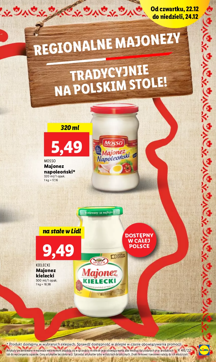 Gazetka promocyjna Lidl - GAZETKA - ważna 22.12 do 24.12.2022 - strona 33 - produkty: Majonez, Oleo