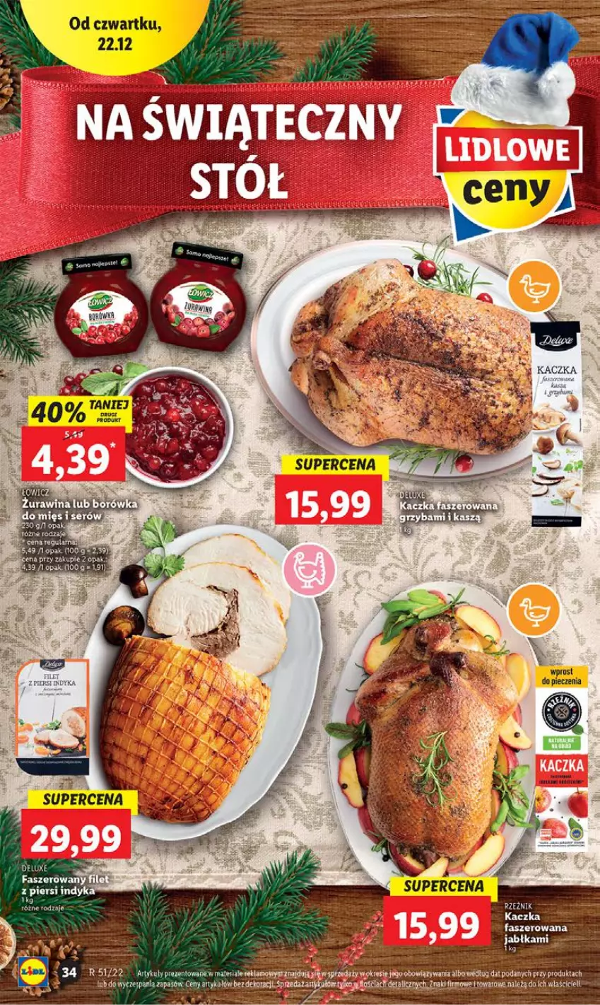 Gazetka promocyjna Lidl - GAZETKA - ważna 22.12 do 24.12.2022 - strona 40 - produkty: Kaczka