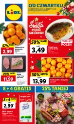 Gazetka promocyjna Lidl - GAZETKA - Gazetka - ważna od 24.12 do 24.12.2022 - strona 1 - produkty: Mandarynki, Ser, Gra, Karp, Pomarańcze, Schab wieprzowy, Deser, Olej, Mleko