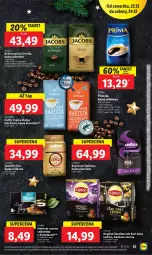 Gazetka promocyjna Lidl - GAZETKA - Gazetka - ważna od 24.12 do 24.12.2022 - strona 63 - produkty: Torebka, Earl Grey, Ba!, Kawa ziarnista, Kawa mielona, Kawa, Prima, Lavazza, Olej